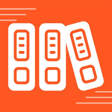 Belge Arşivleme Web simgesi vektör illüstrasyonu