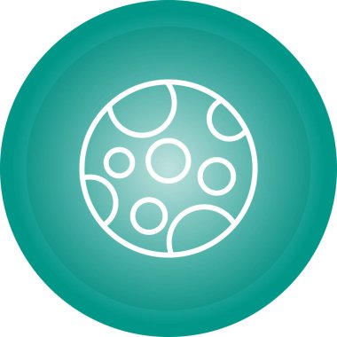 Ay ağ simgesinin vektör illüstrasyonu