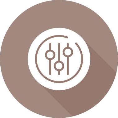 Eşitleyici modern simgenin vektör illüstrasyonu