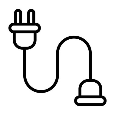 kablo bağlantı simgesi web illüstrasyonu