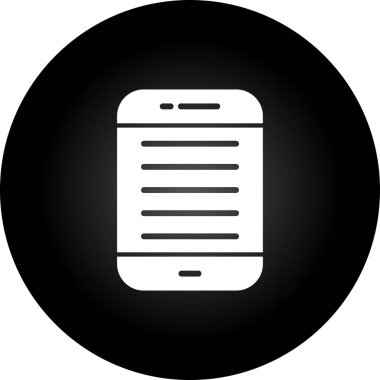 Akıllı telefon. Web simgesi basit illüstrasyon 