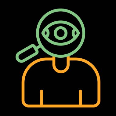 İş içgörü simgesi, vektör illüstrasyonu basit tasarım