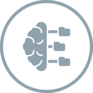 Öngörülebilir Modelleme ağ ikonu vektör illüstrasyonu 