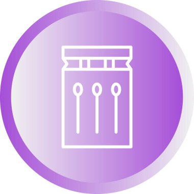 Su geçirmez kibrit simgesi, vektör illüstrasyonu       