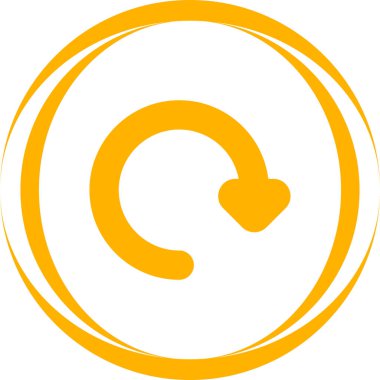 Sembolü çevir. Web simgesi basit tasarım