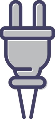 elektrik dolgu simgesi web basit illüstrasyon