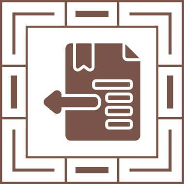 Girinti web simgesi, vektör illüstrasyonu 