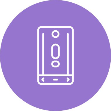 Akıllı telefon simgesinin vektör illüstrasyonu 