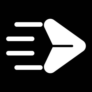 posta simgesi, vektör illüstrasyonu basit tasarım gönder