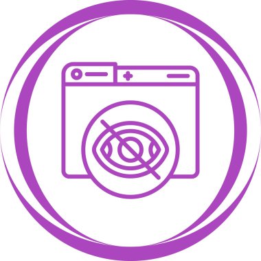 Özel. Web simgesi basit illüstrasyon