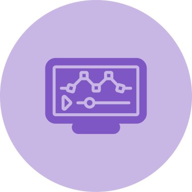 Modern görüntü düzenleme simgesinin vektör illüstrasyonu