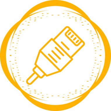 Ethernet Kablo simgesinin vektör illüstrasyonu 