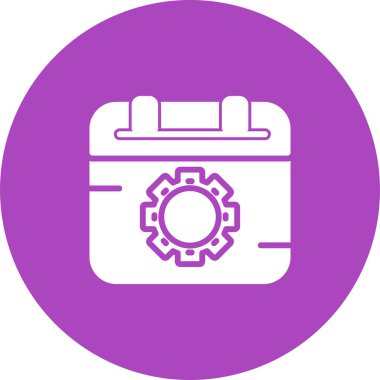 Takvim. Web simgesi basit illüstrasyon 