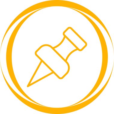 Küçük harf simgesi, sosyal medya, Instagram pin sembolü, vektör illüstrasyonu 