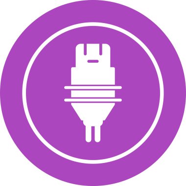 elektrik dolgu simgesi web basit illüstrasyon