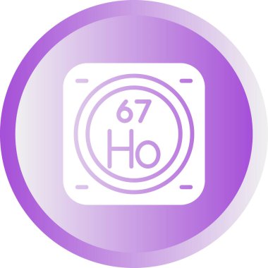 Kimyasal Element Web simgesi vektör çizimi