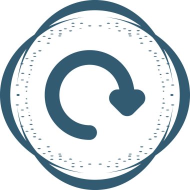 Sembolü çevir. Web simgesi basit tasarım