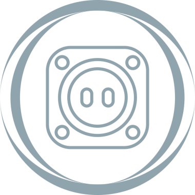 soket ağ simgesi vektör illüstrasyonu