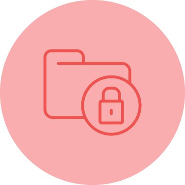 Secure Folder icon, vector illustration