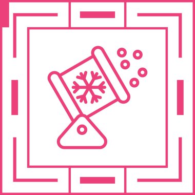 Kar Makinesi ikon vektör çizimi 