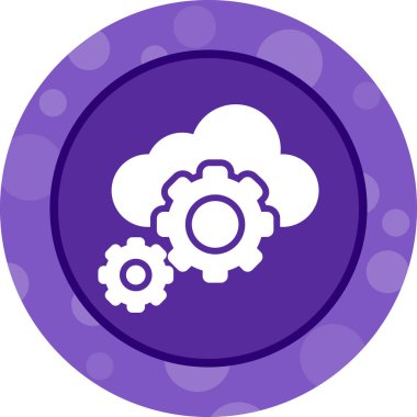  Bulut Orkestrasyonu Web simgesi Basit tasarım