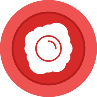 Yumurta simgesi tasarımının vektör çizimi