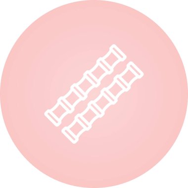 Bambu, ağ basit illüstrasyon