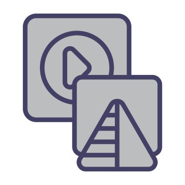 Keskinleştir. Web simgesi basit illüstrasyon