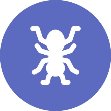 Karınca ağ simgesi, basit vektör illüstrasyonu 