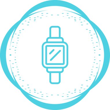 Modern Smartwatch simgesinin vektör çizimi    
