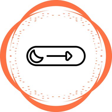 Uyku kipi simgesi web illüstrasyonu