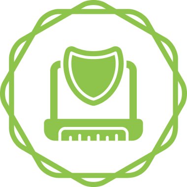 dizüstü bilgisayar simgesi, basit vektör tasarımı 