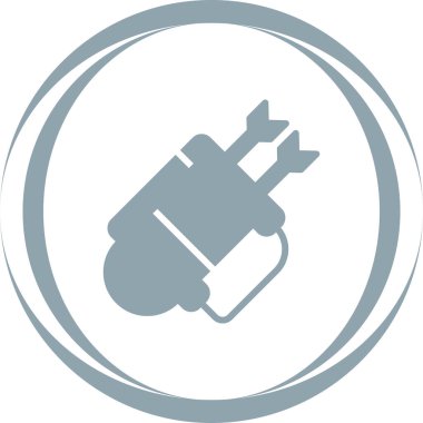 Oklarla dolu bir ok kılıfının basit simgesi, vektör illüstrasyonu