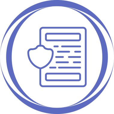 belge web simgesi, vektör illüstrasyonu