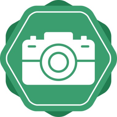 fotoğraf makinesi simgesi, vektör illüstrasyonu 