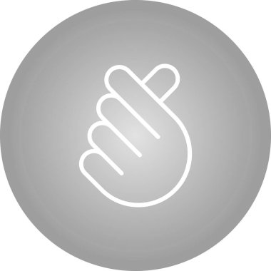  I Love You el hareketi ikonu, vektör illüstrasyonu 