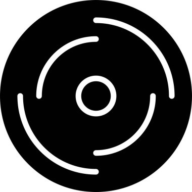 Disk modern simgesinin vektör illüstrasyonu