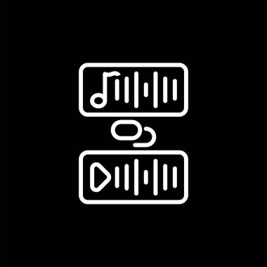 Bağlantıyı Ayır Vektör Simgesi Beyaz Arkaplanda tecrit edildi 