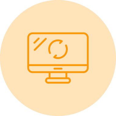  Yazılım Güncelleme simgesi, vektör illüstrasyonu