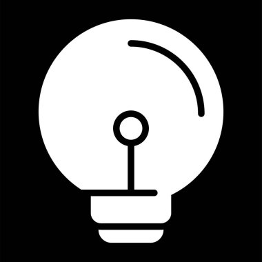 ampul simgesi, vektör illüstrasyonu 