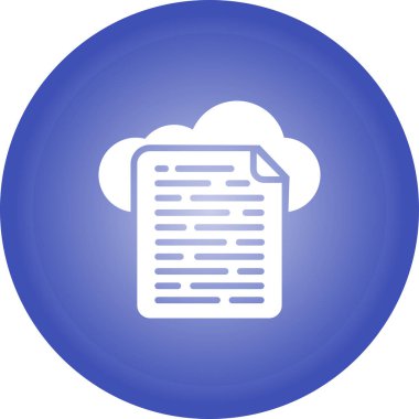 Bulut Veri Web simgesi basit tasarım