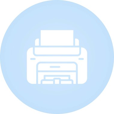 Lazer Yazıcı vektör simgesi basit illüstrasyon