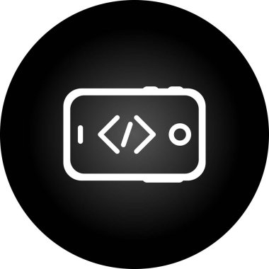 Tablet bilgisayar satırı simgesinin vektör çizimi. 