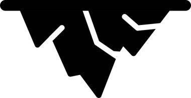 Stalactite ağ simgesinin vektör illüstrasyonu