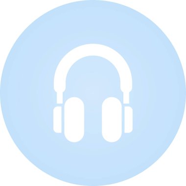 kulaklıklar web simgesi, vektör illüstrasyonu