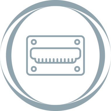 hdmi simgesi, web tasarımı için resimleme