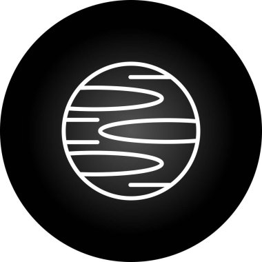 Gezegen simge vektör çizim 