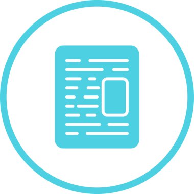 Belge Şablonu, vektör illüstrasyonu 