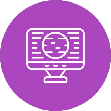 Ayrı arkaplanda büyüteç ya da araştırma simgesi, düz vektör grafiği