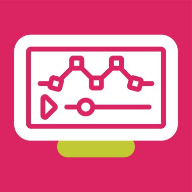 Modern görüntü düzenleme simgesinin vektör illüstrasyonu